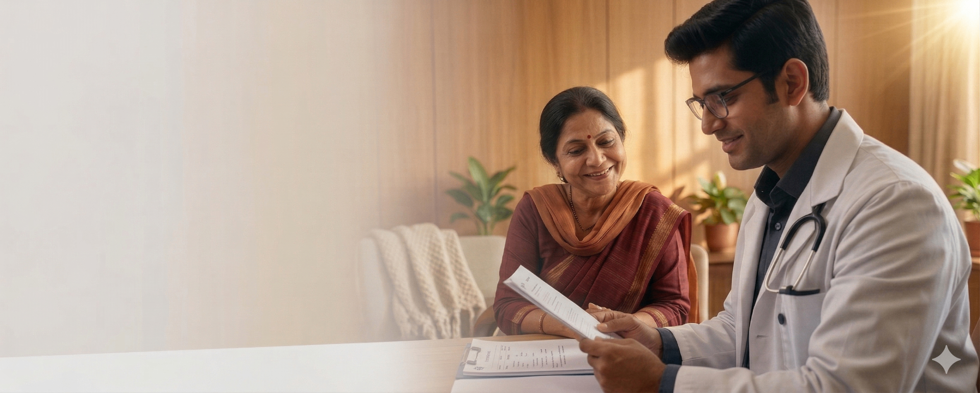 Oncologist discussing chemotherapy plan